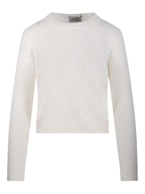 BeYou crew-neck long-sleeves jumper White CD1114F5