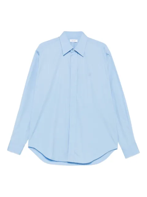Alexander McQueen long-sleeve cotton shirt Blue 826636QNAAX