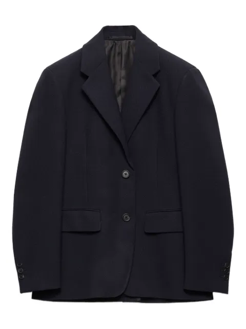 Prada single-breasted rush stitch jacket Blue P570PSOOO17VZ