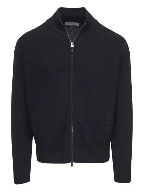 Canali zip-up cardigan Blue C1137MK02360