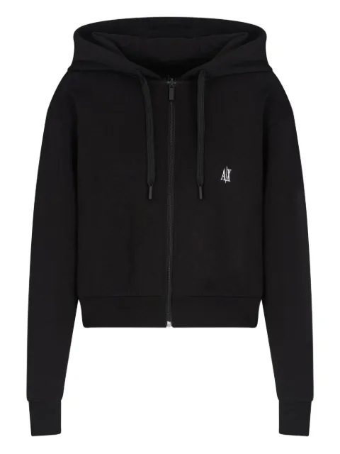 Armani Exchange zip-up hooded jacket Black XW000822AF10818