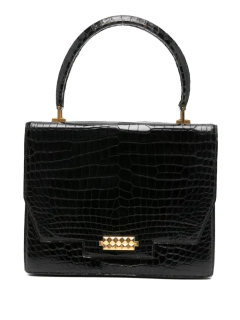 Hermès Pre-Owned crocodile-skin top-handle tote bag Black 9605