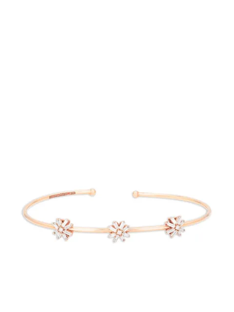 Suzanne Kalan 18CT yellow gold diamond bangle Gold AKB349RGMPINK