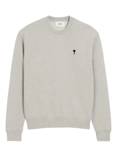 AMI Paris Ami De Coeur cotton sweatshirt Grey H26HSW763730