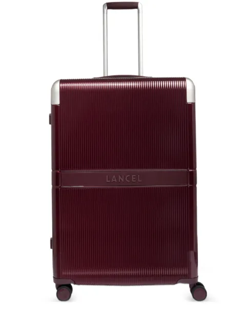 Lancel Empreinte ribbed hard suitcase Red A1345037TU