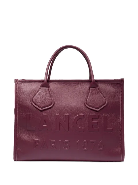 Lancel medium embossed-logo tote bag Purple A1299626TU