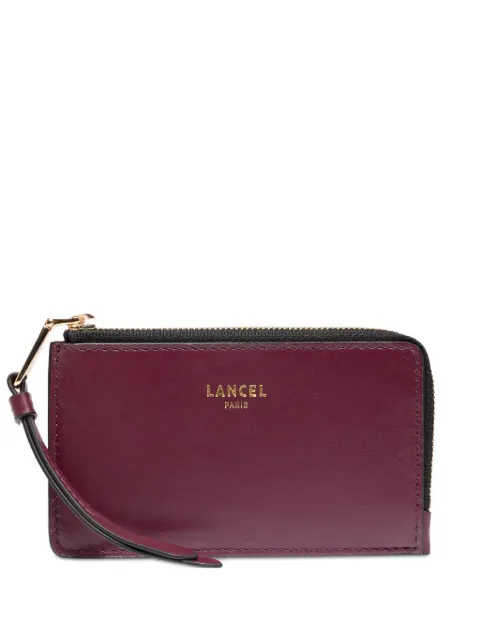 Lancel zip-fastening leather card holder Red A1342226TU