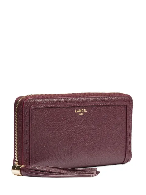 Lancel tassel zip-around wallet Red A1011126TU