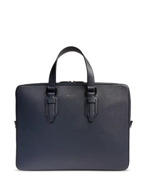 Lancel buckle-detail leather laptop bag Blue A134334DTU