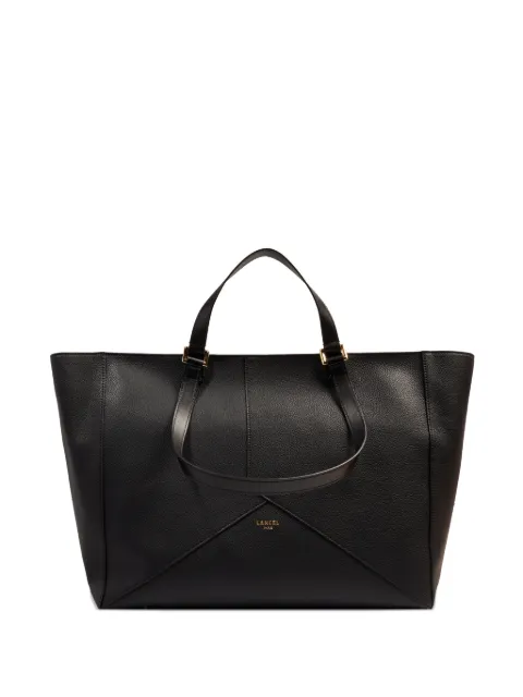 Lancel Envelope leather tote bag Black A1369810TU