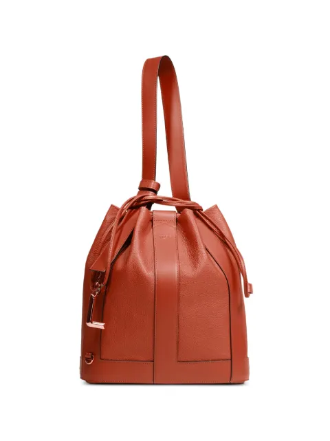 Lancel Elles de lancel drawstring bucket bag Orange A13980D0TU