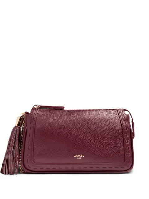 Lancel Pouch on Chain tassel cross body bag Red A1379126TU