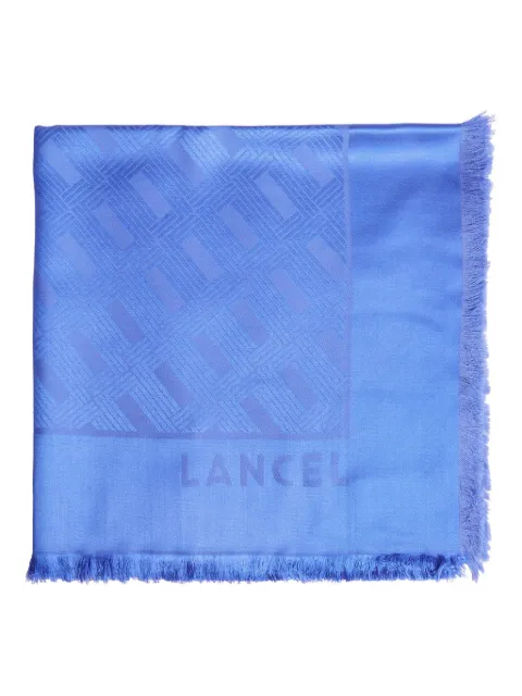 Lancel monogram-motif scarf Blue A13924T8TU