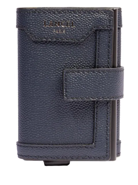 Lancel leather flap card holder Blue A138464DTU
