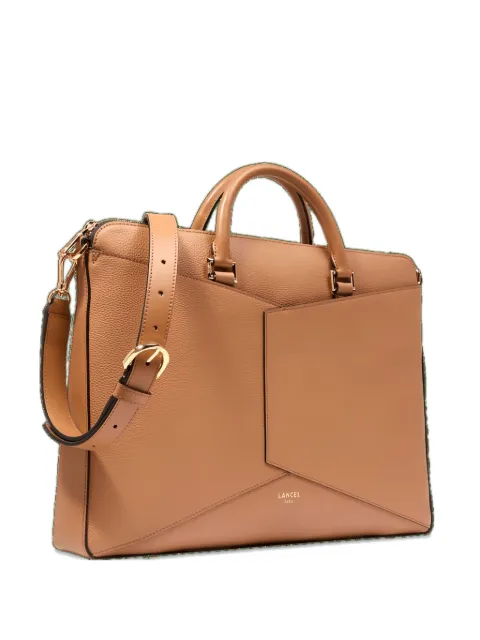 Lancel Enveloppe leather laptop bag Brown A1370420TU