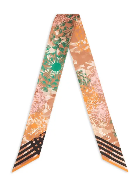 Lancel floral-print silk headband Neutrals A13108QJTU