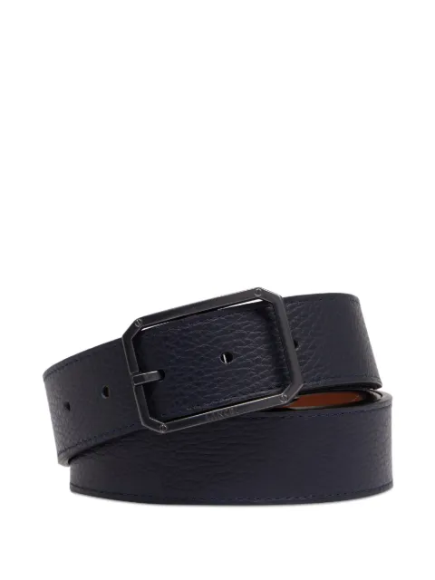 Lancel leather square-buckle belt Blue A13890LETU