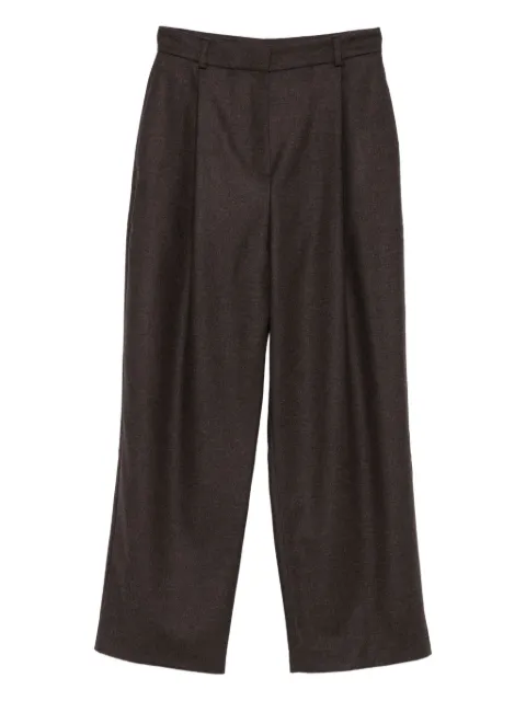 Kiton pleated wool trousers Brown D58105K0563G08000