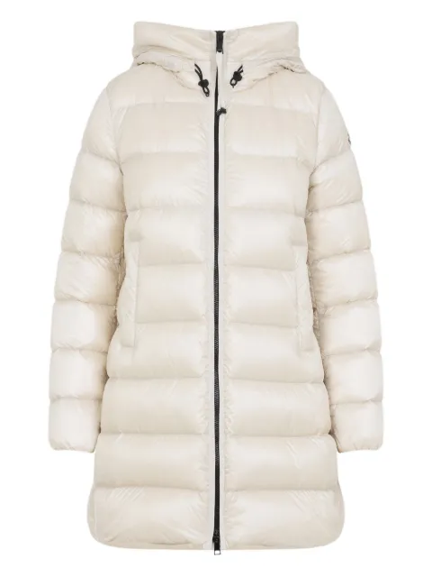 Moncler hooded quilted coat White L20931C00011597YG