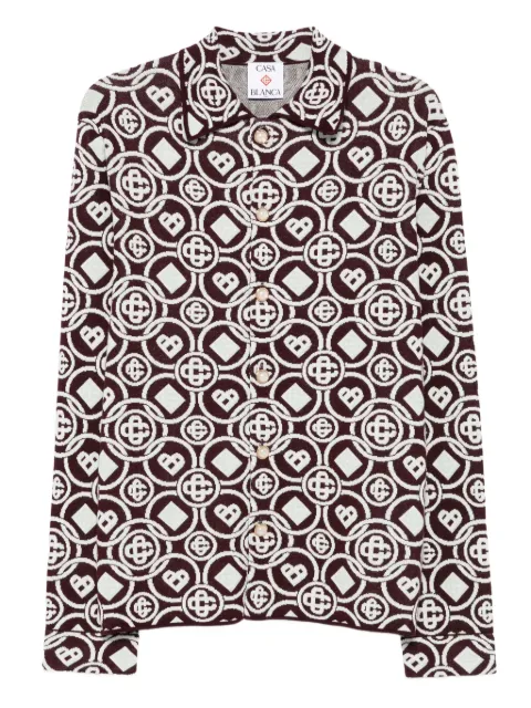 Casablanca monogram button shirt Red MAW25KW109301