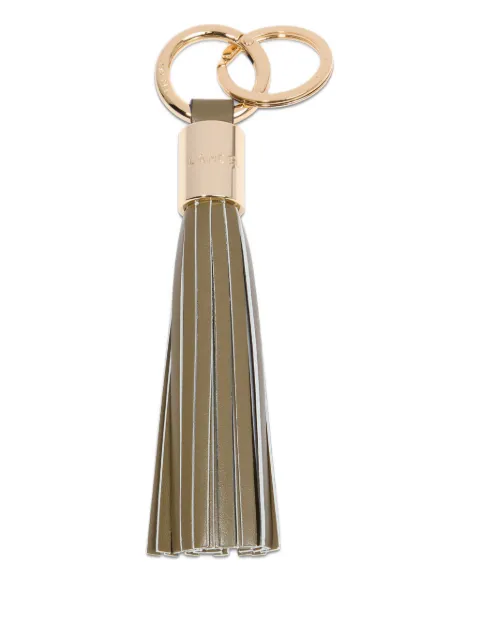 Lancel tassel leather keyring Green A1292244TU