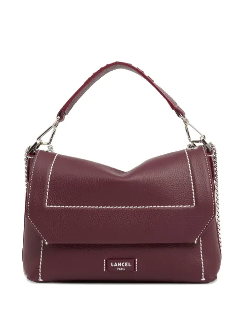Lancel medium leather flap tote bag Red A1378226TU
