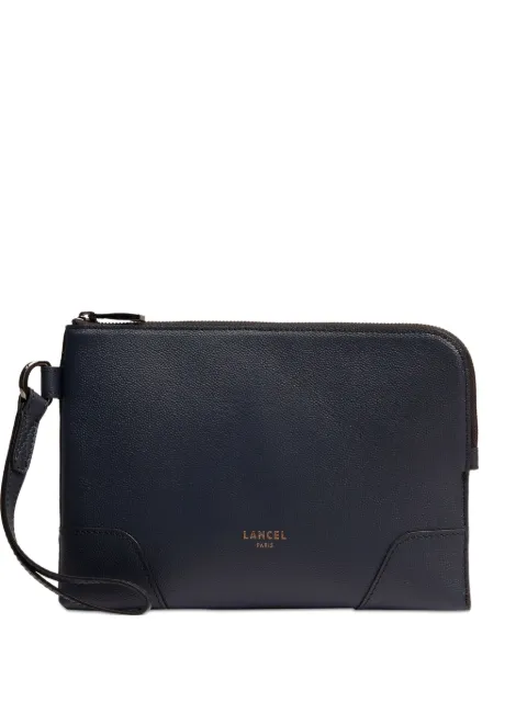 Lancel zip-fastening leather clutch Blue A134344DTU