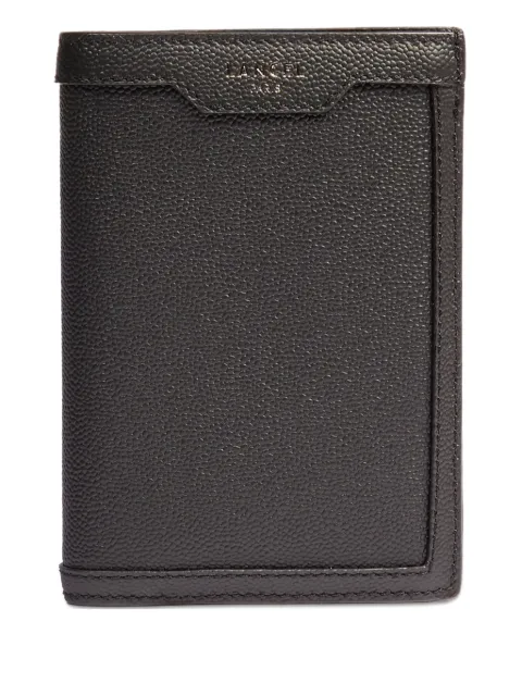 Lancel compact leather wallet Black A1384710TU