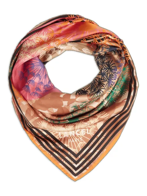 Lancel Quadri Feux D'Artifice-motif scarf Orange A13110QJTU
