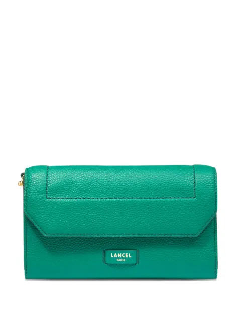 Lancel chain-strap leather wallet Green A11122GZTU