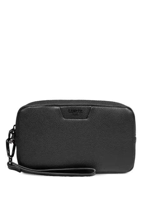 Lancel zip leather clutch Black A1380710TU