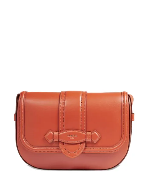 Lancel Sienna stitched flap cross body bag Brown A13719D0TU
