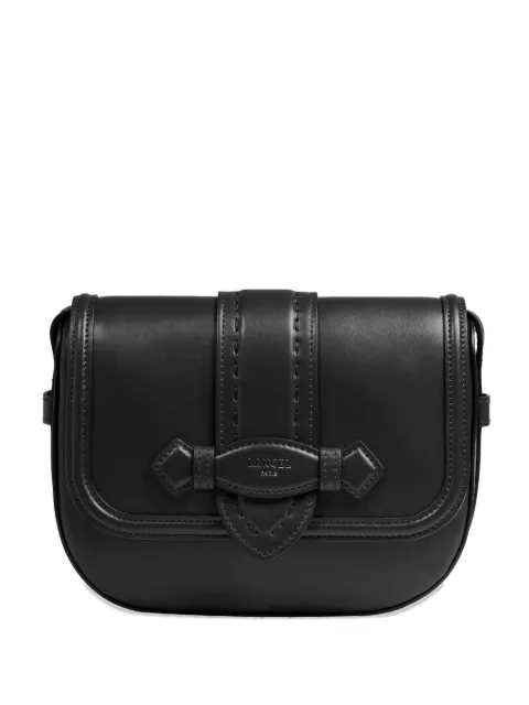 Lancel Sienna flap-detail leather bag Black A1371810TU