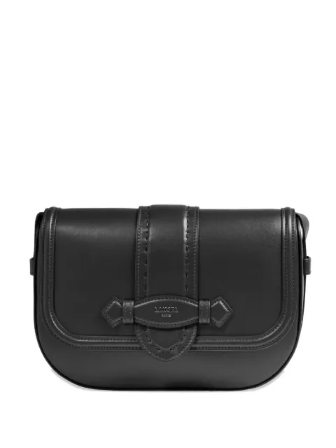 Lancel Sienna leather flap bag Black A1371910TU