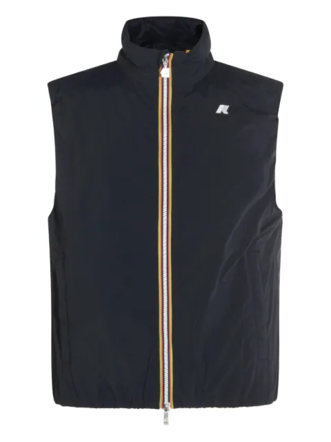 K-Way Valen Stretch Dot zip-fastening sleeveless vest K2136BW