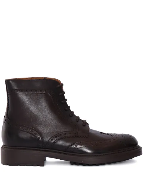 Doucal's perforated-detailed boots Brown DU3502HENRUF188TM00