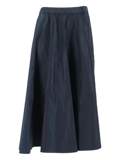 ASPESI elastic-waist flared midi skirt Blue N5N23P008