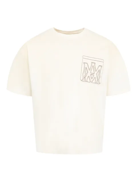 AMIRI outline-pocket T-shirt Neutrals AMJYTE1205