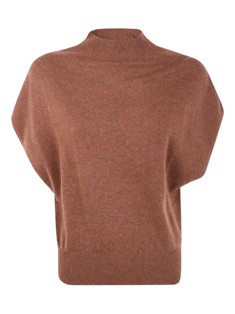 Circus Hotel high-neck short-sleeve sweater Brown H5WP20