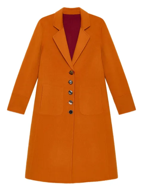 MALIPARMI button-detailed coat Orange JB538120276