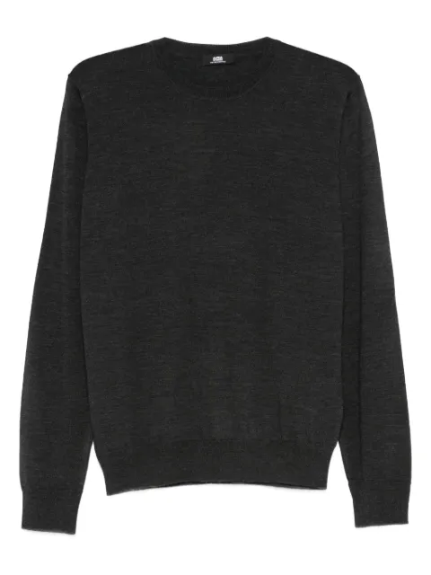ALPHA STUDIO merino crew-neck sweater Grey FE6310C