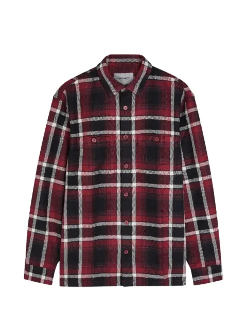 Carhartt WIP plaid patch-pocket shirt Red I035325