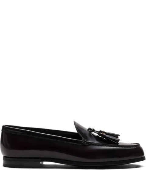 Church's Priscilla tassel-embellished leather loafers Black DD01019EM