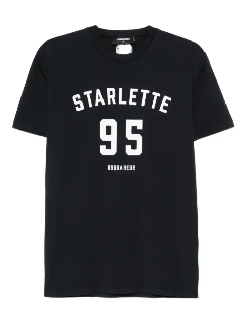 DSQUARED2 lettering-print T-shirt Black S71GD1581D20035