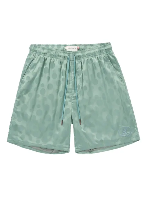Honor The Gift polka-dot jacquard shorts Green HTG250222