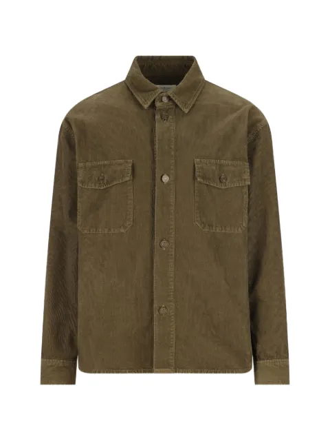 Saint Laurent pocket corduroy shirt Green 838725Y29IA