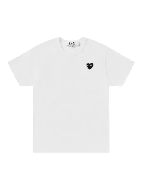 Comme Des Garçons Play embroidered-heart T-shirt White P1T801
