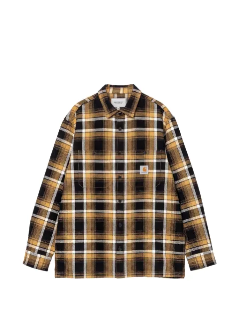 Carhartt WIP Vaughn plaid pocket shirt Yellow I035325