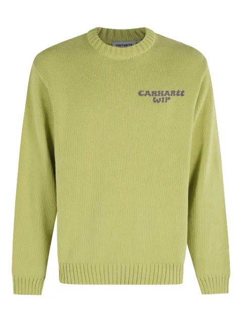 Carhartt WIP embroidered-logo sweater Green I036731