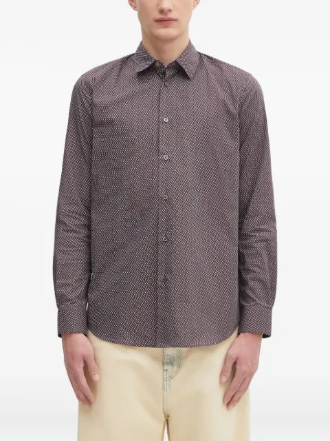 Paul Smith geometric-print shirt Brown M1R901UT02718
